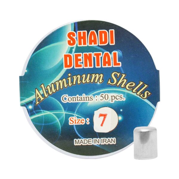  روکش موقت آلومینیومی برند Shadi ، خرید روکش موقت آلومینیومی با بالاترین کیفیت ، روکش موقت آلومینیومی شادی SHADI Aluminum Shells ، تهران دنت