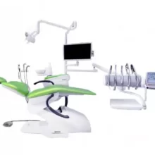 یونیت دندانپزشکی ES200 - نوید اکباتان - یونیت دندانپزشکی ES200 دارای نگاتسکوپ بر روی تابلت، تابوره،لامپ LED، دو عدد پوار، کاسه کراشوآر تمام سرامیکی و پدال پا جهت کنترل صندلی و سرعت توربین و کلید قطع و وصل آب است-فروشگاه آنلاین تجهیزات پزشکی و دندانپزشکی